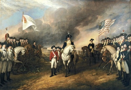 Surrender of Lord Cornwallis to George Washington